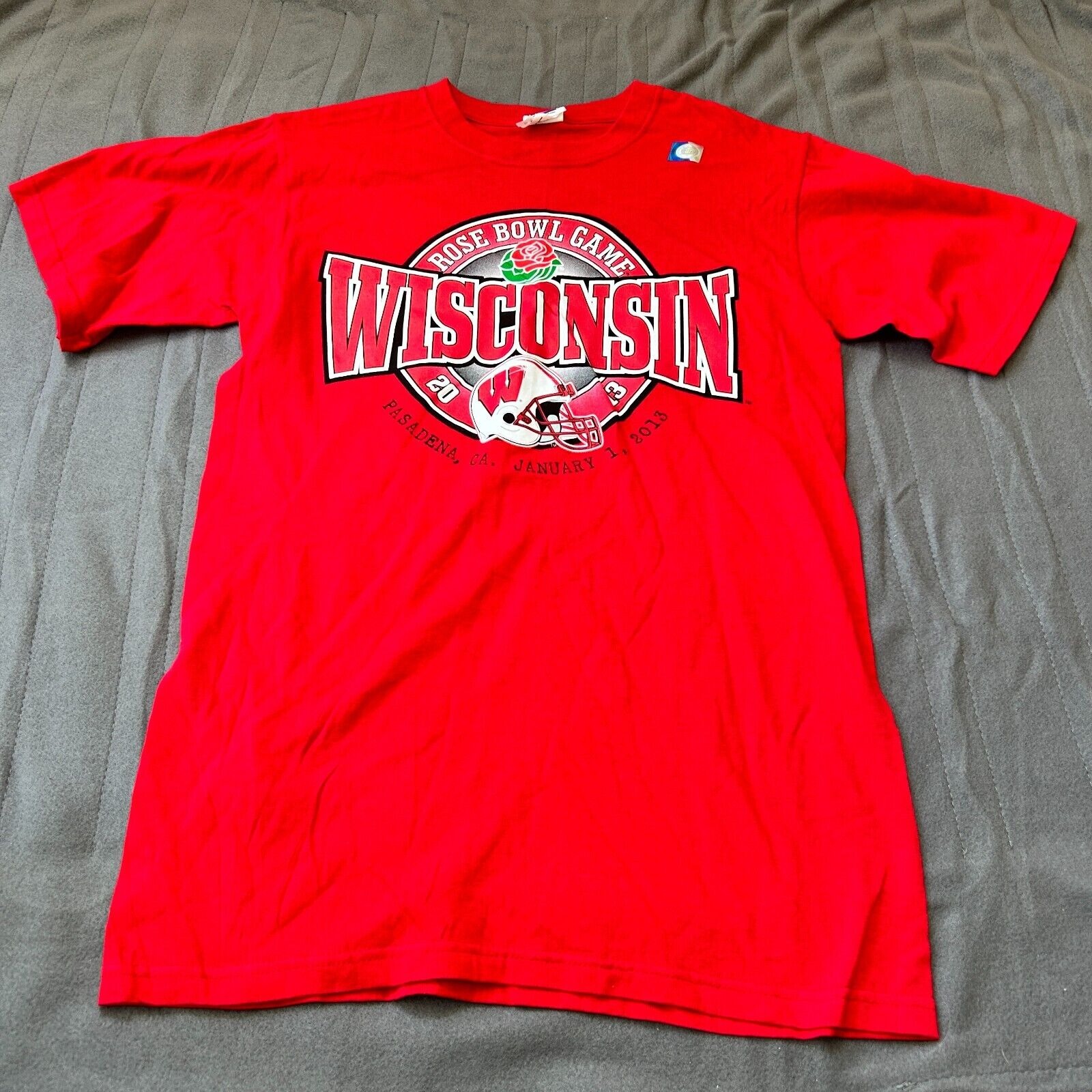Wisconsin Badgers Rose Bowl Football Game 2013 Anvil Small M Nwot Ncaa Wisconsin Badgers Rose Bowl Football Game 2013 Anvil Small M Nwot Ncaa